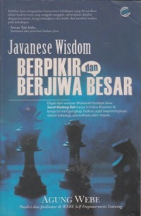 JAVANESE WISDOM: BERPIKIR DAN BERJIWA BESAR