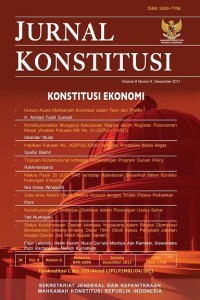 Jurnal Konstitusi: Volume 8 Nomor 3